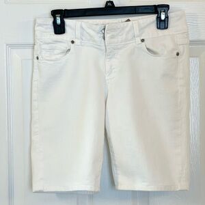 Shorts from Paige Hidden Hills white jeans.
